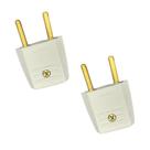 Kit 2 Plug Adaptador 2P Cinza 10A/250V Pial Legrand 51076