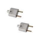Kit 2 Plug Macho 2P 10A 250V Cinza Margirius Kit 2 Plug Macho 2P 10A 250V Cinza Margirius
