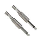 Kit 2 Plug P10 Mono Santo Angelo Niquelado para Cabo Profissional