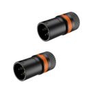 Kit 2 Plug XLR macho Roxtone Rotativo Low Profile Rack LX3M