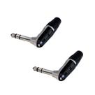 Kit 2 Plugs P10 90 Stereo Rp3rc Rean By Neutrik