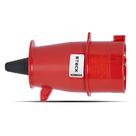 Kit 2 Plugue 3P+N+T 32A 380/440V N5276 Vermelho Steck