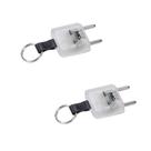 Kit 2 Plugue Identificador de Tensão Chaveiro MarGirius BIVOLT:127/220