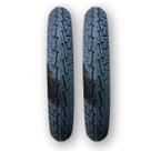 Kit 2 Pneus 90/90-18 Black Tyres CG Fan 150 YBR Yes 125
