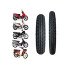 Kit 2 Pneus para Biz 125 - 80/100-14 e 60/100-17 + BRlNDE (REDINHA)