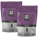 Kit 2 Pó Descolorante Ametista Profissional 8 Tons Efeito Rápido Yama Refil 300g
