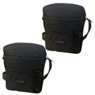 kit 2 pochetes de ombro preta shoulder bag grande espaçosa para guardar celular dinheiro cartão unissex motoboy dia a dia