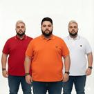 Kit 2 Polo Plus Size Masculina Extra Grande Lisa Sem Bolso Conforto -