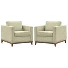 Kit 2 Poltrona Decorativa Sala Quarto Estofada Moderna Rubi Kit 2 Poltrona Decorativa Sala Quarto Estofada Moderna Rubi