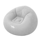 Kit 2 Poltrona Inflável Lazy Fashion Formato Puff Assento em Plástico com Revestimento Aveludado