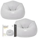Kit 2 Poltrona Inflável Puff Lazy Fashion Aveludado Assento Pufe VG Plus Cinza Kit 2 Poltrona Inflável Puff Lazy Fashion Aveludado Assento Pufe VG Plus Cinza