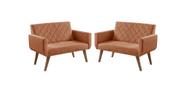 Kit 2 Poltronas 2 Lugares Anabelle Unidecor Kit 2 Poltronas 2 Lugares Anabelle Unidecor