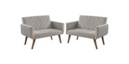 Kit 2 Poltronas 2 Lugares Anabelle Unidecor