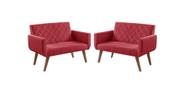 Kit 2 Poltronas 2 Lugares Anabelle Unidecor Kit 2 Poltronas 2 Lugares Anabelle Unidecor