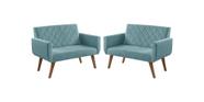 Kit 2 Poltronas 2 Lugares Anabelle Unidecor Kit 2 Poltronas 2 Lugares Anabelle Unidecor