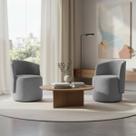 Kit 2 Poltronas Aura Decorativas Orgânicas Bouclé Premium De Luxo Para Sala Quarto Recepção Formato Cilíndrico Design Escultural Kit 2 Poltronas Aura Decorativas Orgânicas Bouclé Premium De Luxo Para Sala Quarto Recepção Formato Cilíndrico Design Escultural