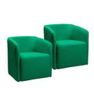 Kit 2 Poltronas Bluemont com Manta Acrílica Movellu Home Kit 2 Poltronas Bluemont com Manta Acrílica Movellu Home