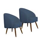 Kit 2 Poltronas Caires em Madeira Eucalipto Movellu Home