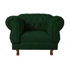 Kit 2 poltronas Chesterfield Capitonê Elisabeth Suede Verde Musgo Decoração, Recepção, Salas de Tv e Estar