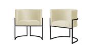 Kit 2 Poltronas Decorativa Luana Suede Marfim Base Preta Ms Decor Kit 2 Poltronas Decorativa Luana Suede Marfim Base Preta Ms Decor