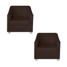 Kit 2 Poltronas Decorativa Tilla Para Recepção Wdecor