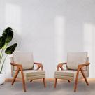 Kit 2 Poltronas Decorativas Mona