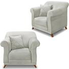 Kit 2 Poltronas Decorativas Retro Polo Veludo 2223 Ezz 2223