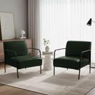 Kit 2 Poltronas Helena material sintético PU Espuma D26 Verde D'Rossi Kit 2 Poltronas Helena material sintético PU Espuma D26 Verde D'Rossi