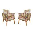 kit 2 Poltronas Nina Decorativas Luxo Suede Mosaico Rodapé Pé Palito-Maitê Moda Casa kit 2 Poltronas Nina Decorativas Luxo Suede Mosaico Rodapé Pé Palito-Maitê Moda Casa