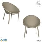 Kit 2 Poltronas Outdoor Drops Várias Cores com Proteção UV - Rivatti