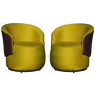 Kit 2 Poltronas Para Recepção Confortável Orgânica - Veludo - Sv Decor