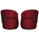 Kit 2 Poltronas Para Recepção Decoração Sala Confortável - Veludo - Sv Decor