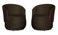 Kit 2 Poltronas Para Recepção Escritório E Clínica - Veludo - Sv Decor