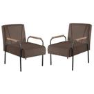 Kit 2 Poltronas para Sala de Estar Apolo Estilo Contemporâneo