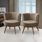 Kit 2 Poltronas Para Sala Decorativa Bela Suede Rover & Beato