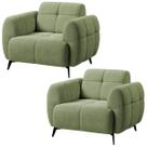 Kit 2 Poltronas para Sala e Escritório Decorativa Kania