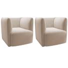Kit 2 Poltronas para Sala e Escritório Decorativas Maliva