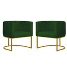 Kit 2 Poltronas Reforçada Decorativa Sala Gabriela Base Ferro Dourada Suede Kit 2 Poltronas Reforçada Decorativa Sala Gabriela Base Ferro Dourada Suede