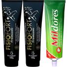 Kit 2 Pomada Fisiofort Premium 150g + 1 Creme Mil Dores 100g