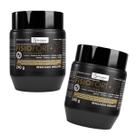 Kit 2 Pomada Massageadora FisioFort Premium 240g Embalagem Preta Massagem Creme Para Dor Articulação
