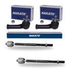Kit 2 Ponteira Terminal Direção + 2 Barra Axial Gol G5 Fox Voyage Polo Saveiro Nakata Kit 2 Ponteira Terminal Direção + 2 Barra Axial Gol G5 Fox Voyage Polo Saveiro Nakata