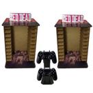 Kit 2 Porta 11 Jogos Físico Rd + Suporte Controle 22x16,3x29,4 Mdf Madeira Adesivada