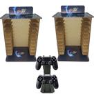Kit 2 Porta 11 Jogos Físico Sf + Suporte Controle 22x16,3x29,4 Mdf Madeira Adesivada