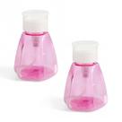 Kit 2 Porta Acetona Válvula Pump Trava Voce Toda Linda 180ml