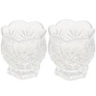 Kit 2 Porta Colher Vidro Cristal 8x8cm Vasinho Dublin Mesa Lyor Pequeno Decorativo