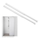 Kit 2 Porta Cortina Box Varão Bastão Banheiro 60 x 90cm Aço