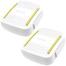 Kit 2 Porta Cotonetes Portátil Branco para Viagem Acessórios