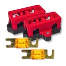 Kit 2 Porta Fusível Mini Faca Midi + 2 Fusíveis 40 Amperes