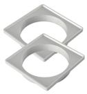 Kit 2 Porta Grelha Quadrado Branco 10x10 P/ Caixa Ralo Tigre