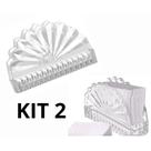 Kit 2 Porta Guardanapos Vidro Linha Luxo 12cm L'hermitage Kit 2 Porta Guardanapos Vidro Linha Luxo 12cm L'hermitage